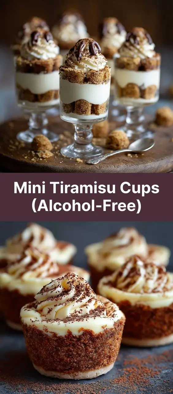 Mini Tiramisu Cups (Alcohol-Free)