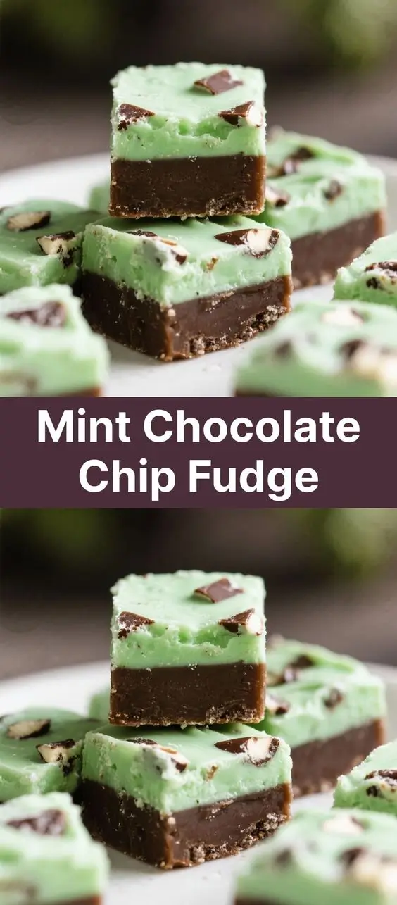 Mint Chocolate Chip Fudge