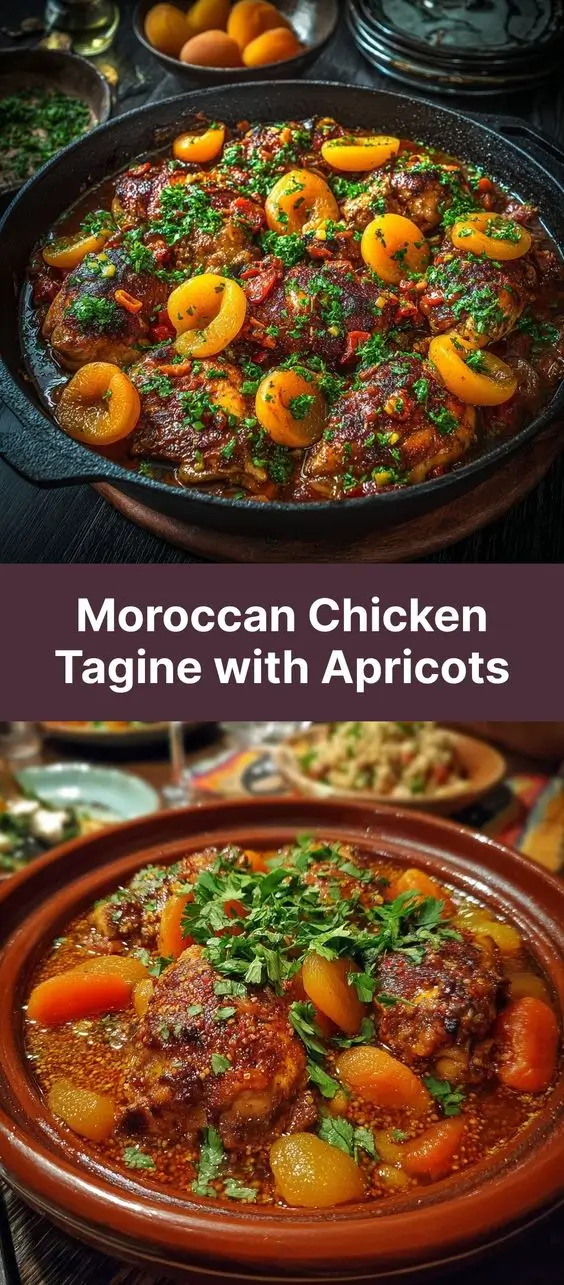 Moroccan Chicken Tagine with Apricots