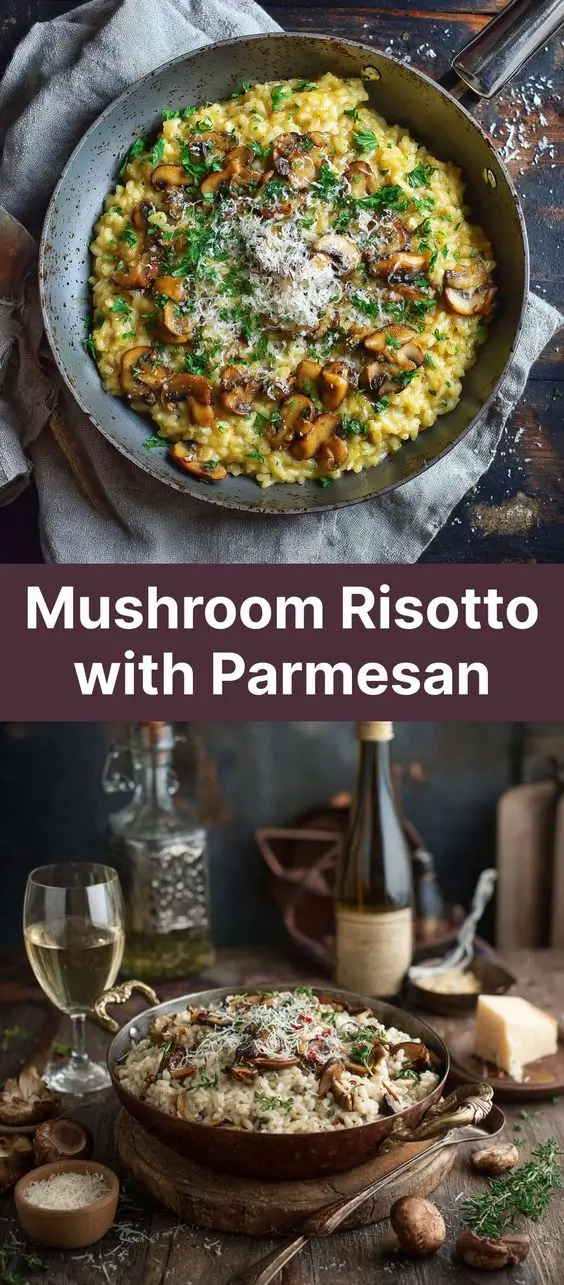 Mushroom Risotto with Parmesan