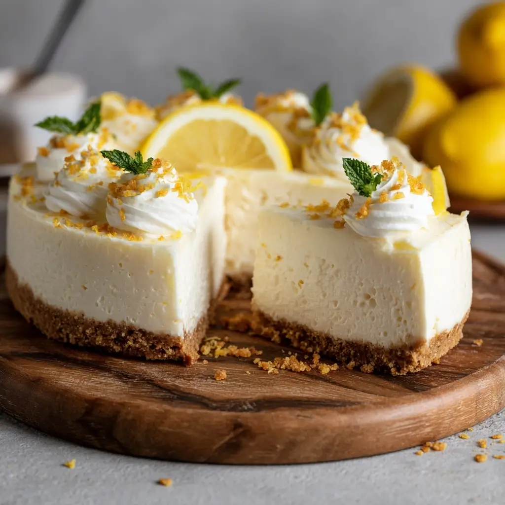 No Bake Lemon Cheesecake