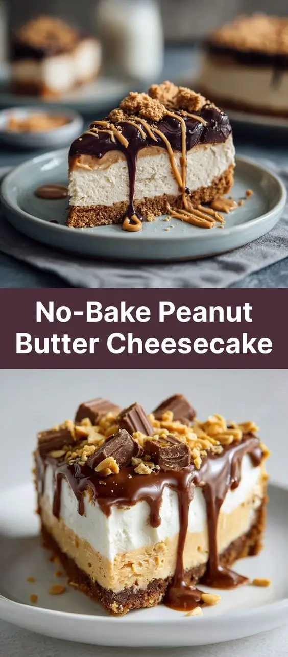 No-Bake Peanut Butter Cheesecake