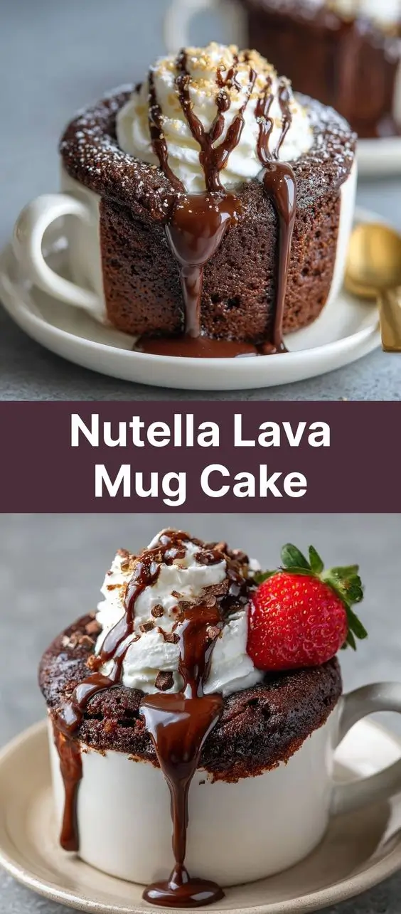 Nutella Lava Mug Cake