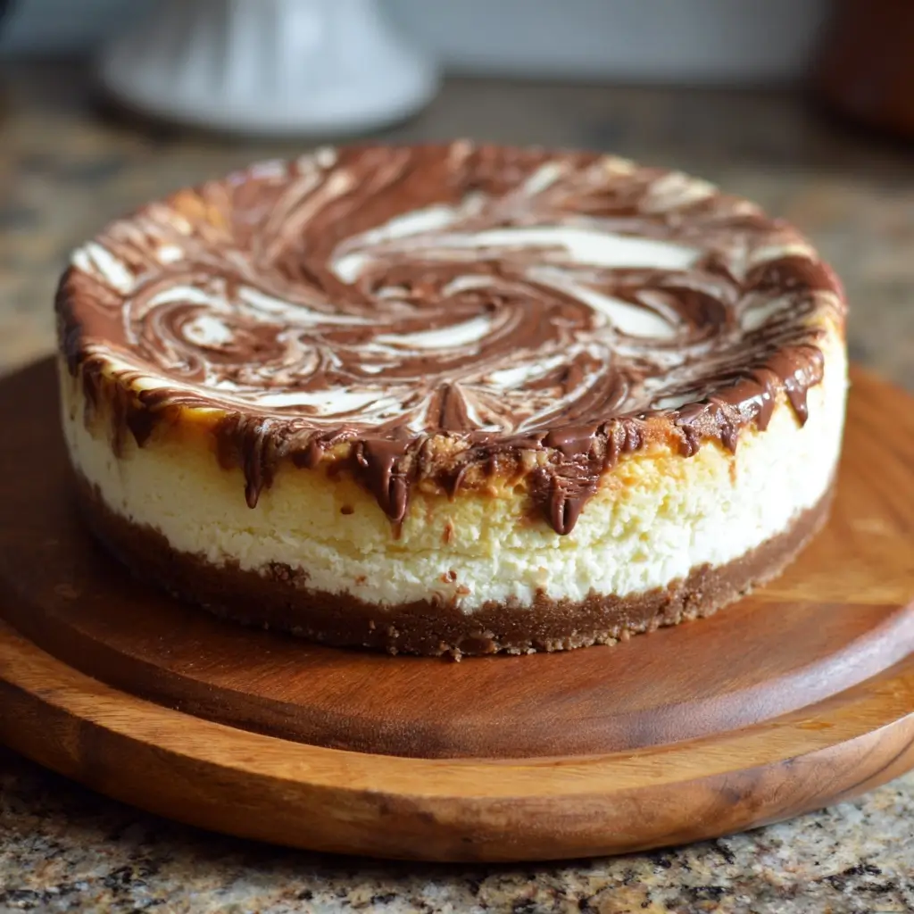 Nutella Swirl Cheesecake