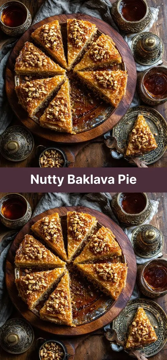 Nutty Baklava Pie