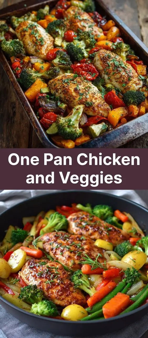 One Pan Chicken and Veggies