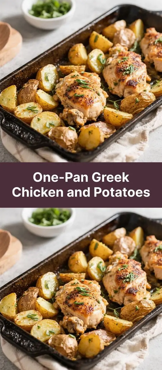 One-Pan Greek Chicken and Potatoes