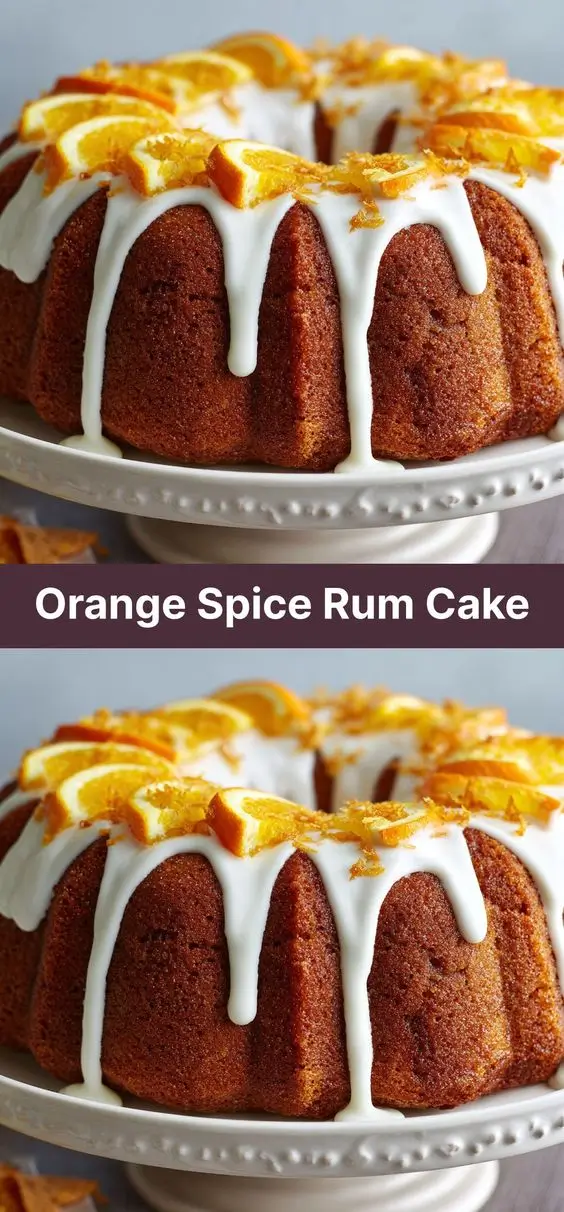 Orange Spice Rum Cake