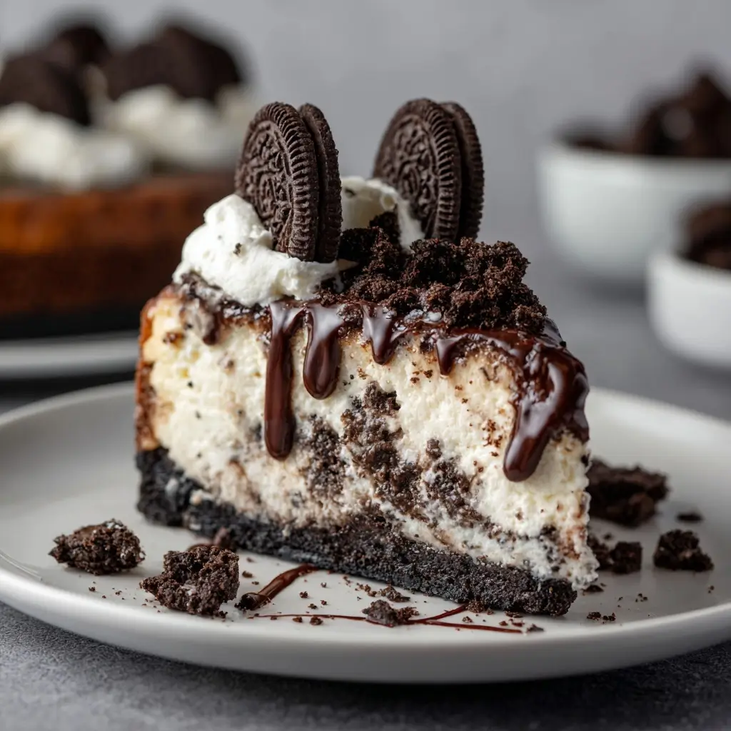 Oreo Cookies and Cream Cheesecake