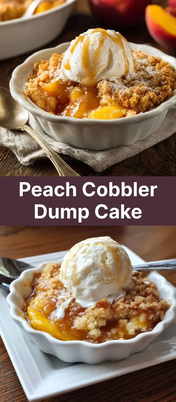 Peach Cobbler Dump Cake