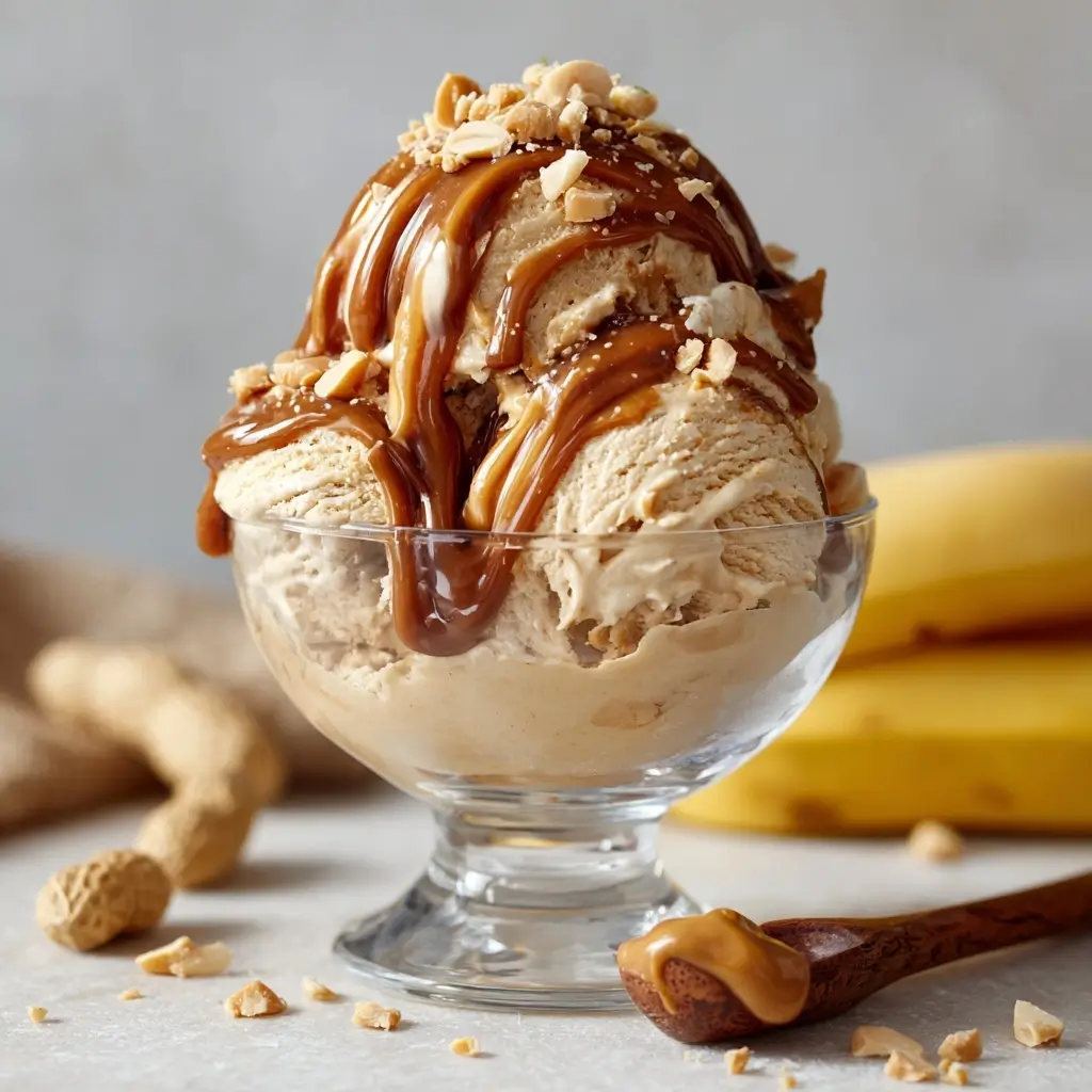 Peanut Butter Banana Ice Cream