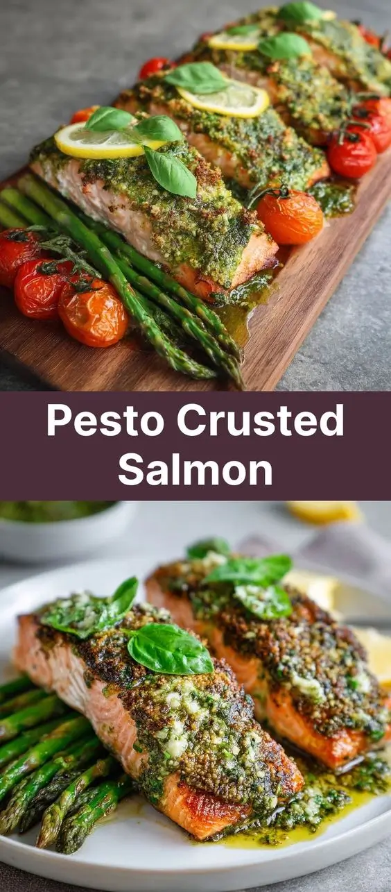 Pesto Crusted Salmon