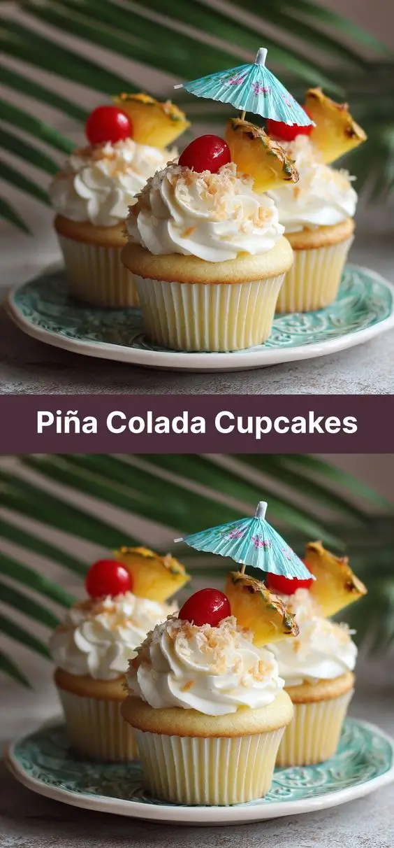 Piña Colada Cupcakes