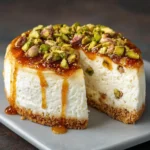 Pistachio Honey Cheesecake
