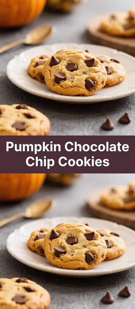 Pumpkin Chocolate Chip Cookies