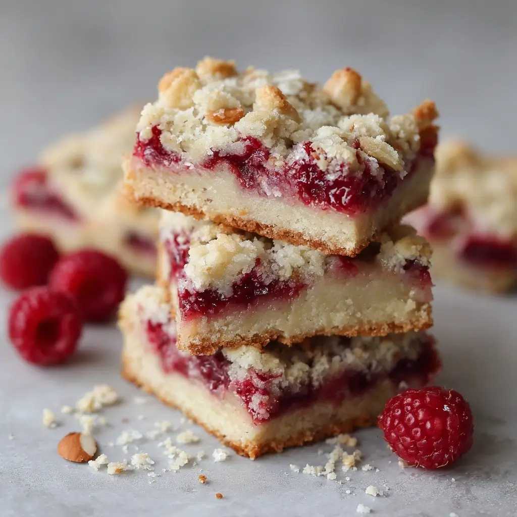 Raspberry Almond Crumb Bars