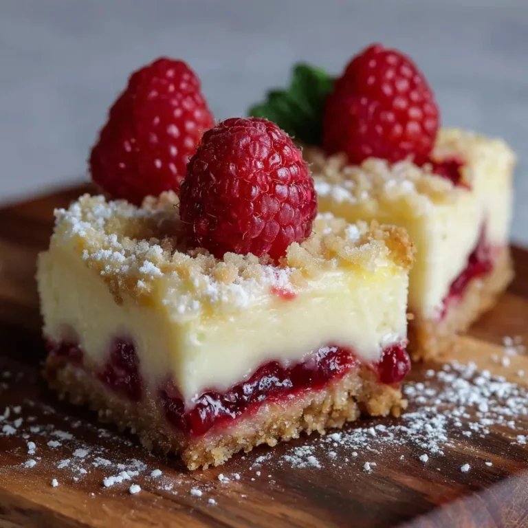 Raspberry Lemon Cheesecake Bars