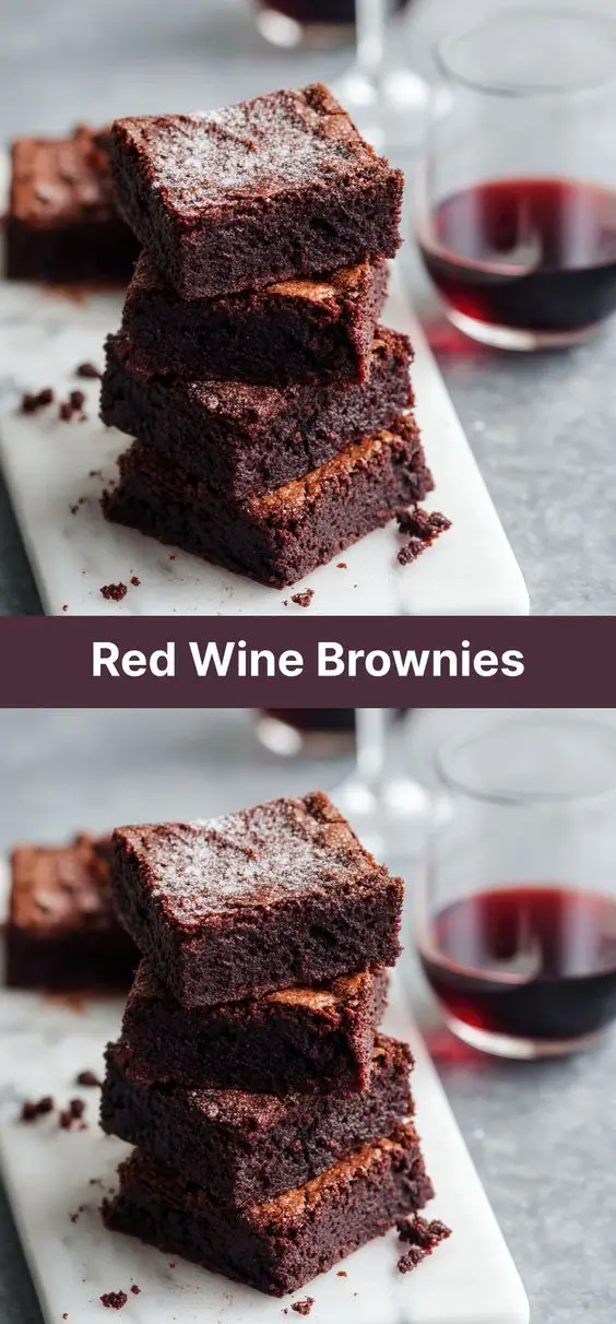 Red Wine Brownies