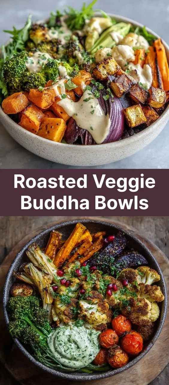 Roasted Veggie Buddha Bowls