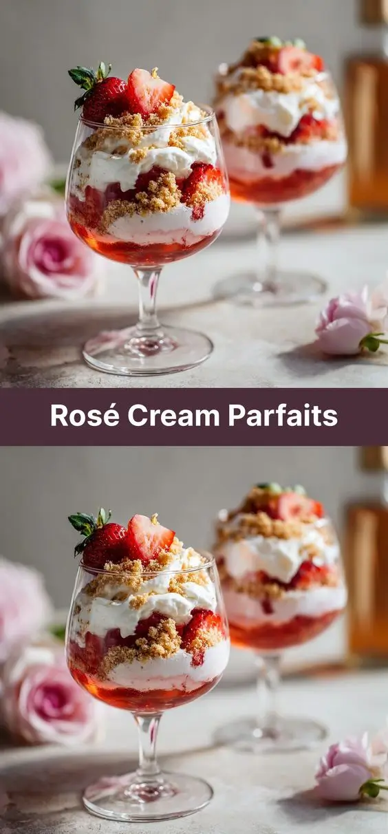 Rosé Cream Parfaits