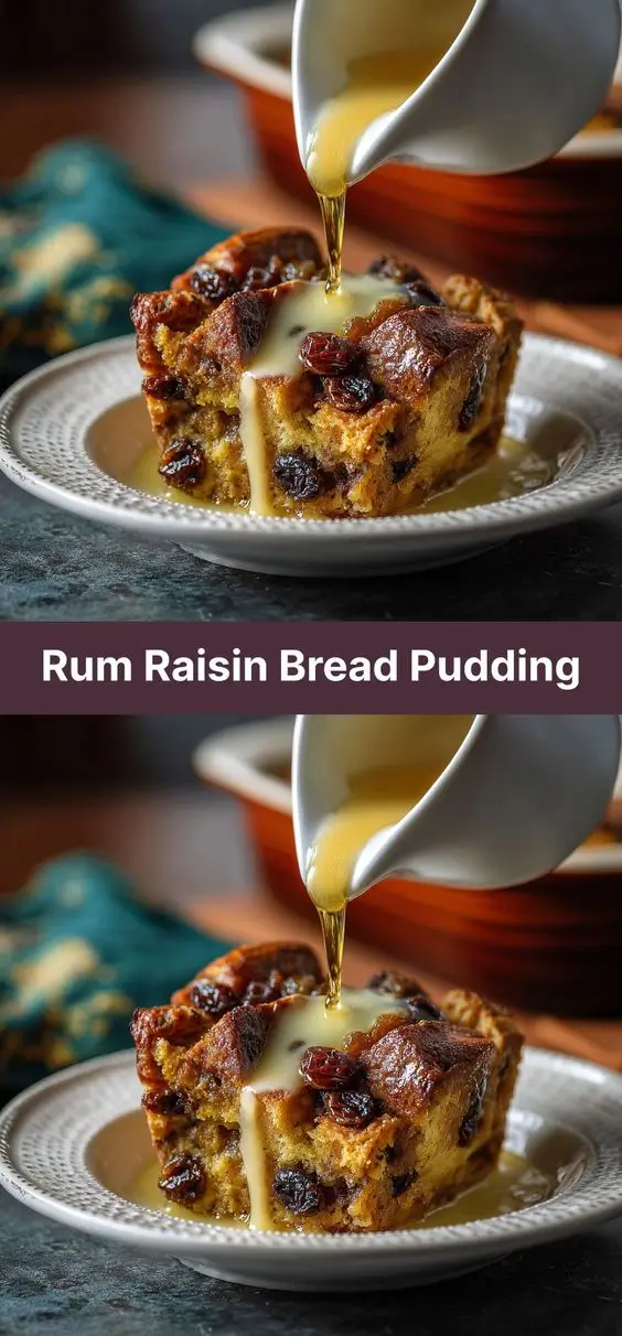 Rum Raisin Bread Pudding
