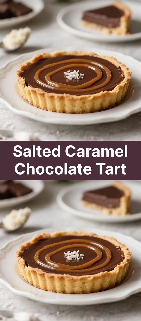 Salted Caramel Chocolate Tart