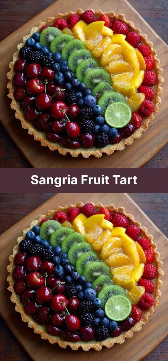 Sangria Fruit Tart
