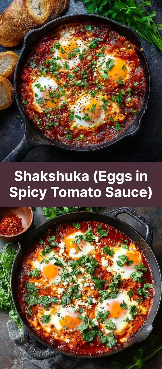 Shakshuka (Eggs in Spicy Tomato Sauce)
