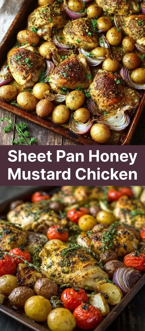 Sheet Pan Honey Mustard Chicken