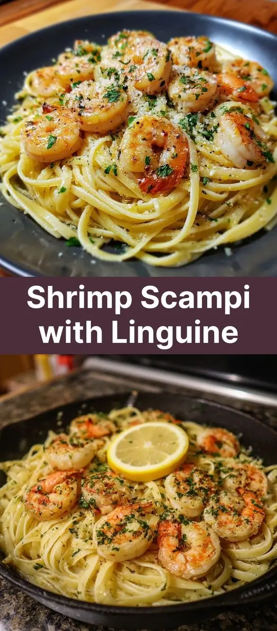 Shrimp Scampi with Linguine