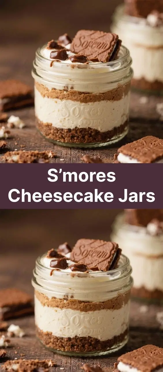 S’mores Cheesecake Jars
