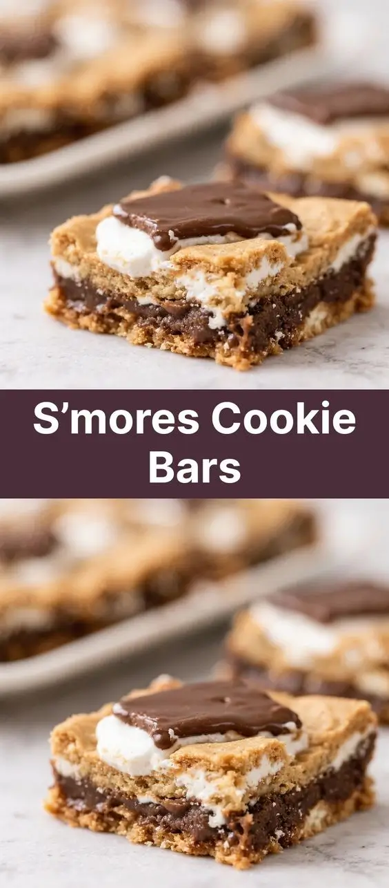 S’mores Cookie Bars