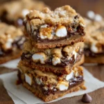 S'mores Stuffed Cookie Bars