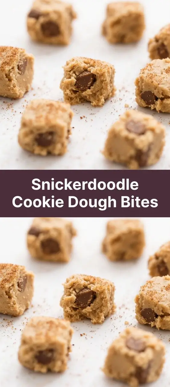 Snickerdoodle Cookie Dough Bites