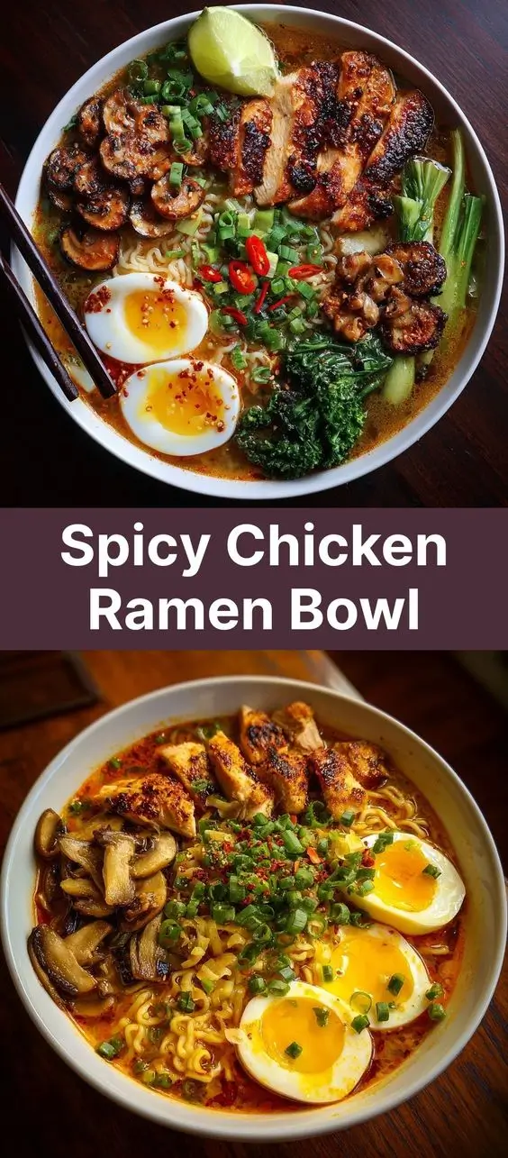 Spicy Chicken Ramen Bowl