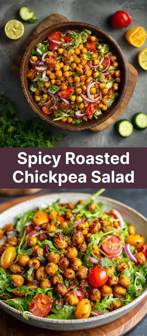 Spicy Roasted Chickpea Salad