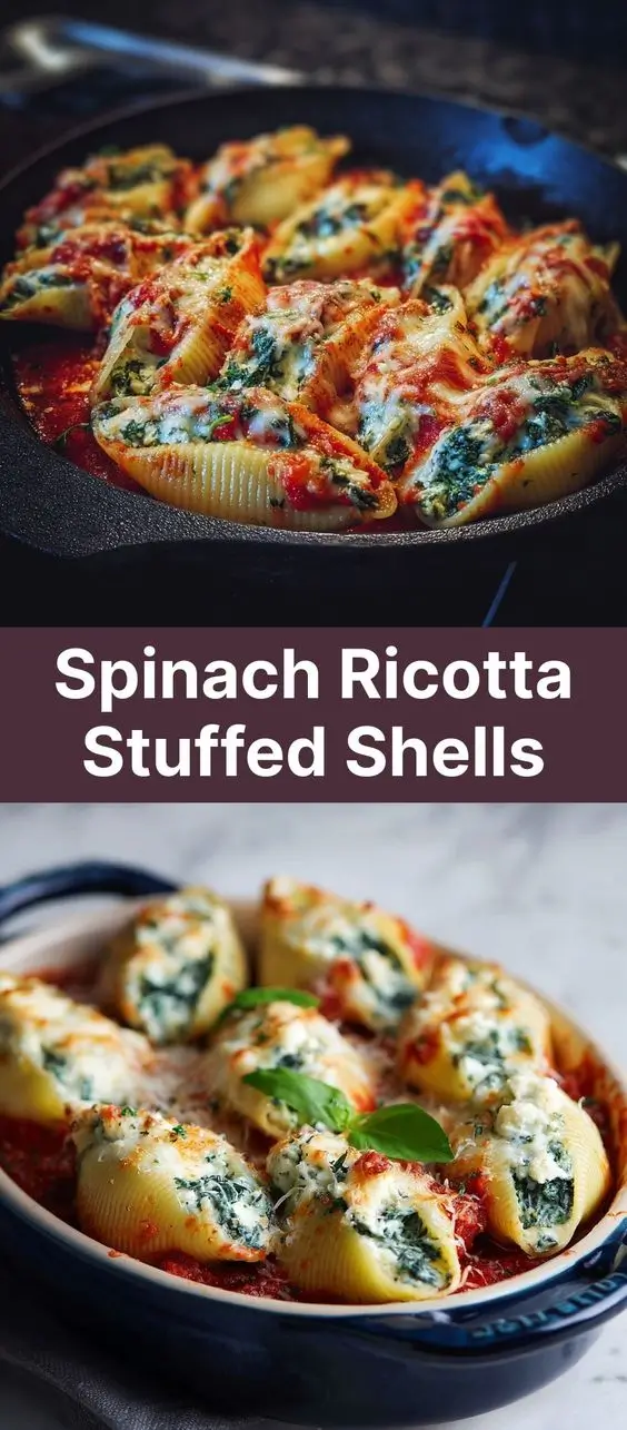 Spinach Ricotta Stuffed Shells