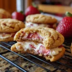 Strawberry Cheesecake Stuffed Cookies