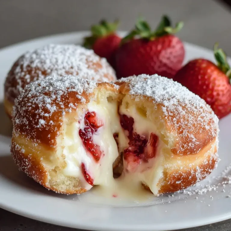 Strawberry Cheesecake Stuffed Donuts