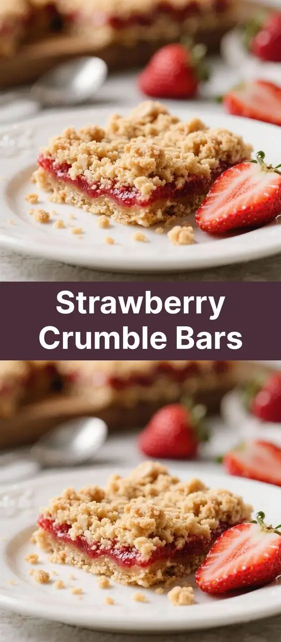 Strawberry Crumble Bars