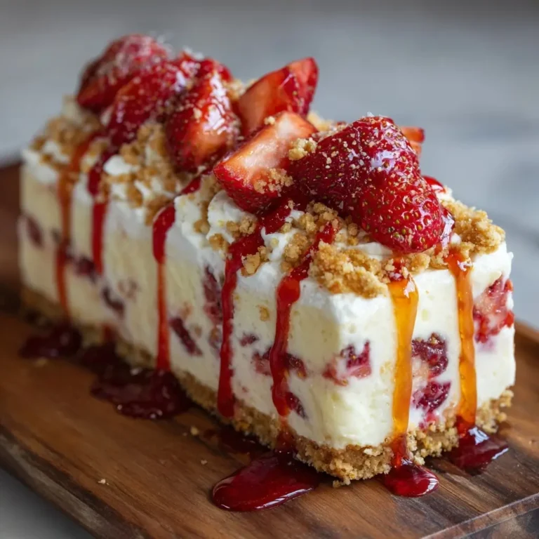 Strawberry Crunch Ice Cream Bar Cheesecake