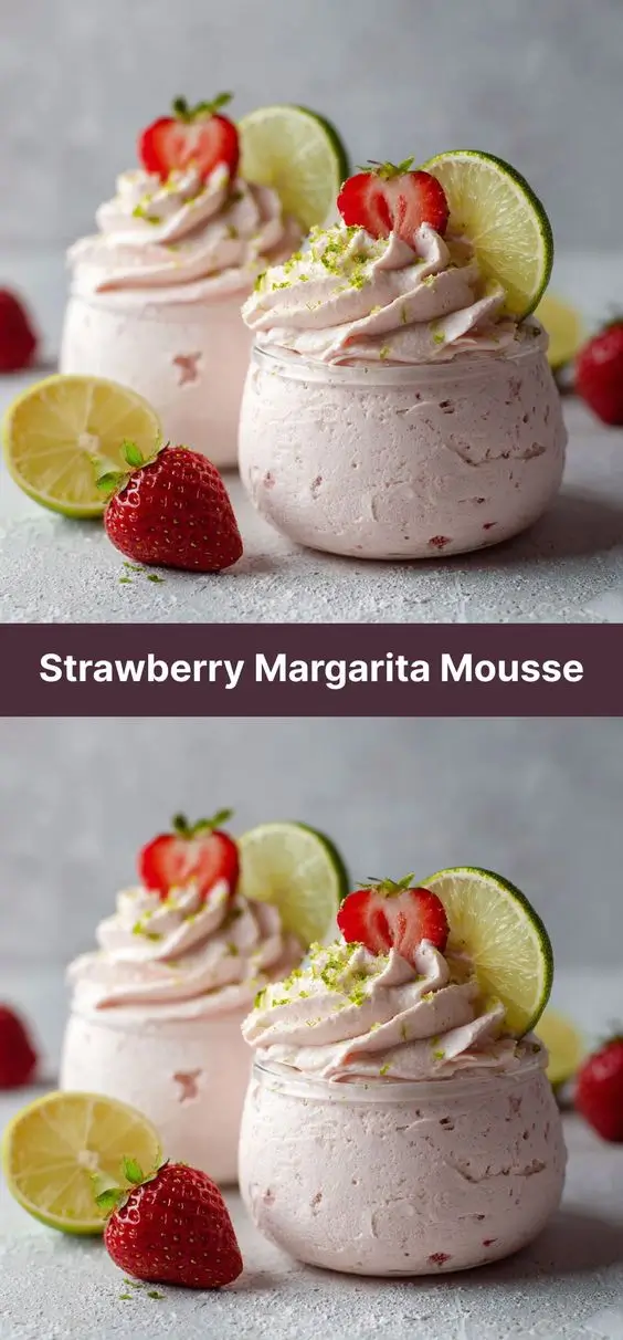 Strawberry Margarita Mousse