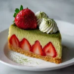Strawberry Matcha Cheesecake