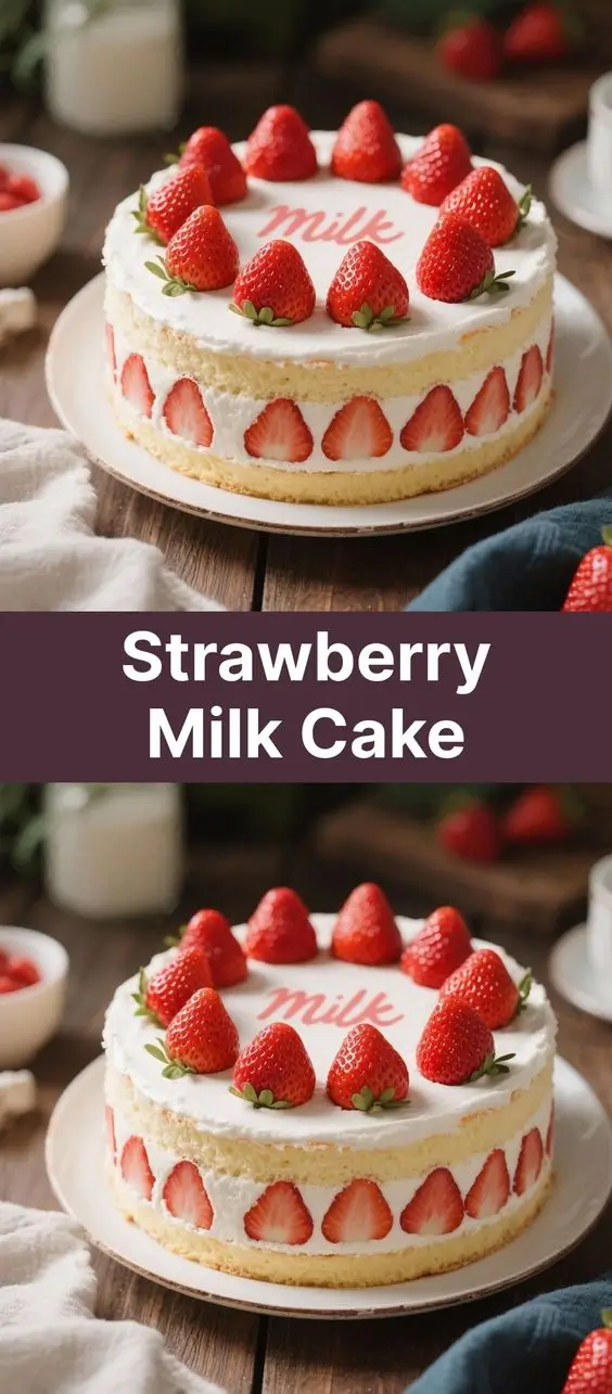 Strawberry Milk Cake