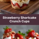 Strawberry Shortcake Crunch Cups
