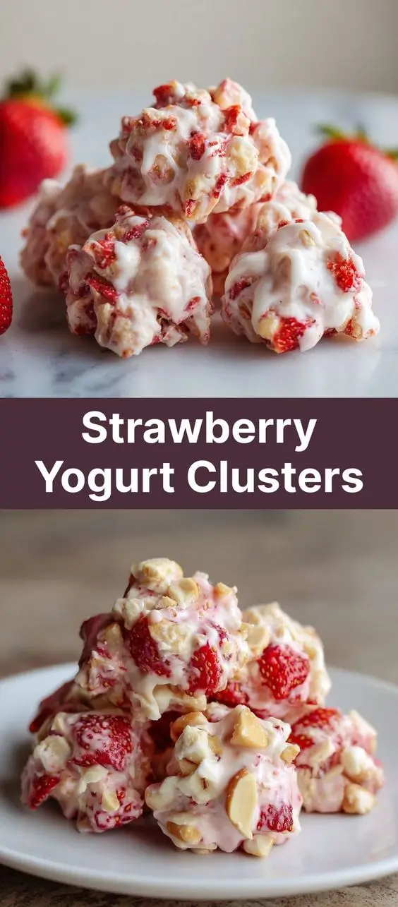 Strawberry Yogurt Clusters