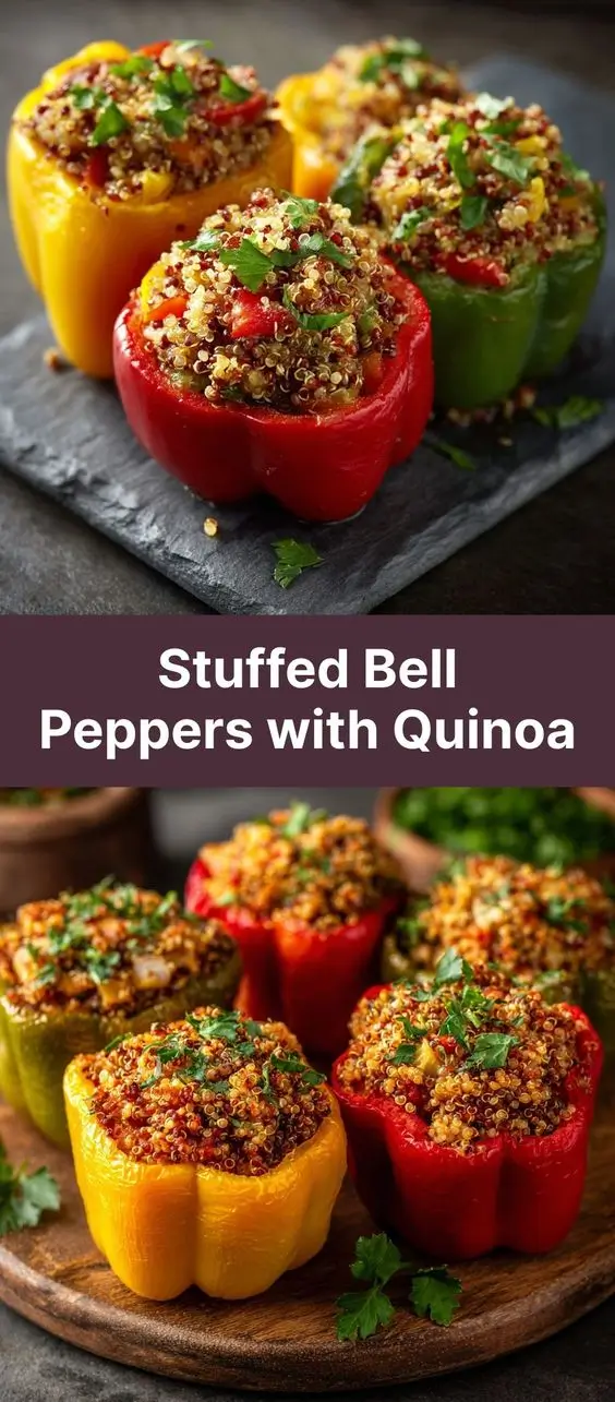 Stuffed Bell Peppers with Quinoa