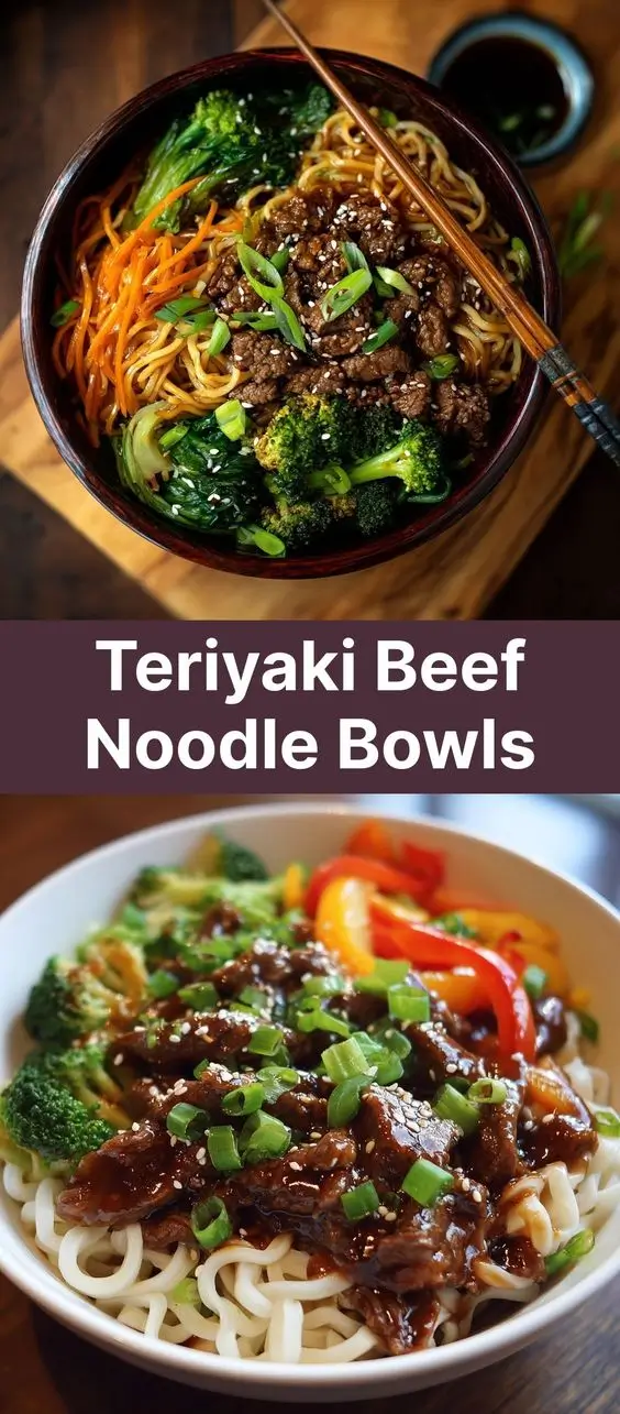 Teriyaki Beef Noodle Bowls