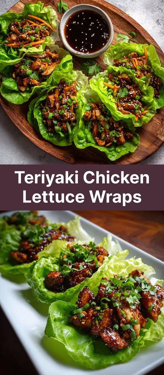 Teriyaki Chicken Lettuce Wraps