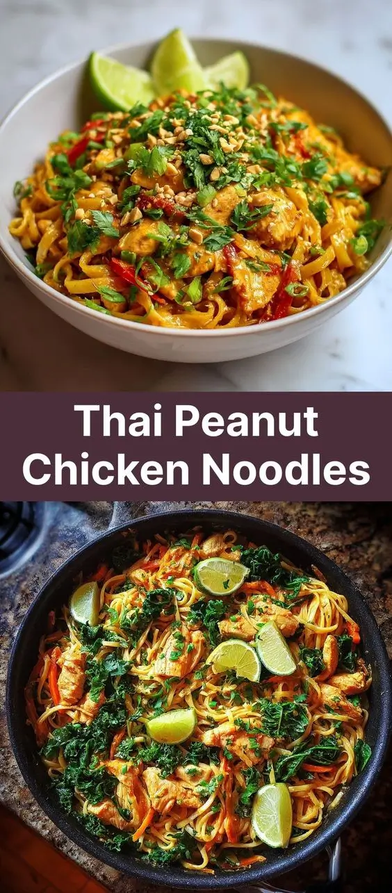 Thai Peanut Chicken Noodles